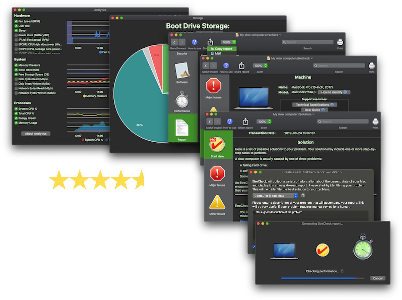 EtreCheck features